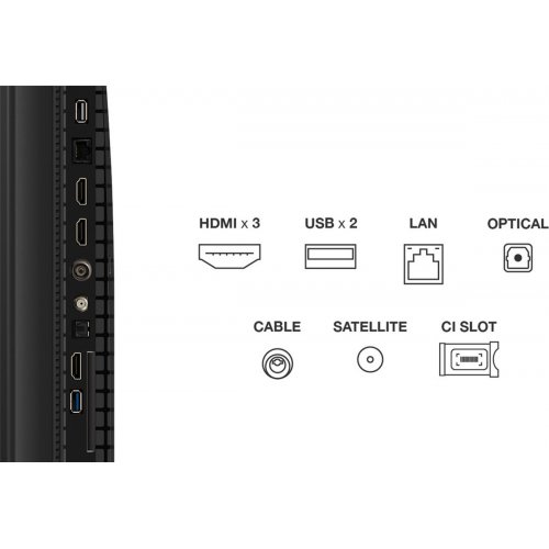 Телевизор TCL 55" 55P7K Black купить в Украине: Киев, Днепр, Харьков, Одесса  | Низкая цена, отзывы, характеристики от TELEMART фото