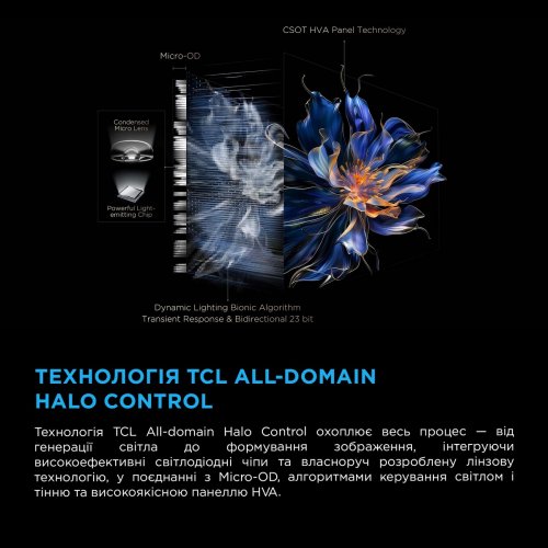 Телевизор TCL 50" 50C7K Black купить в Украине: Киев, Днепр, Харьков, Одесса  | Низкая цена, отзывы, характеристики от TELEMART фото