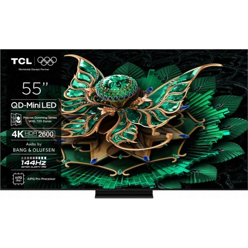 Телевизор TCL 55" 55C7K Black купить в Украине: Киев, Днепр, Харьков, Одесса  | Низкая цена, отзывы, характеристики от TELEMART фото