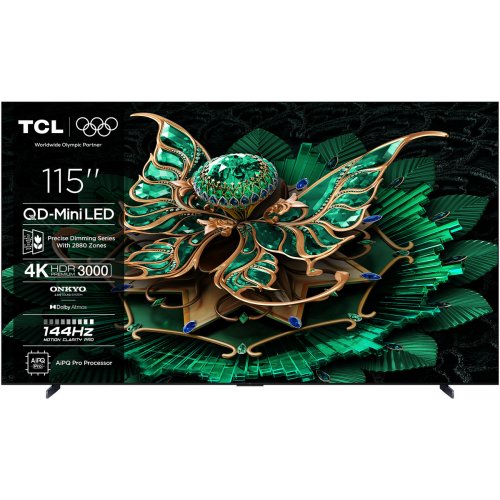 Телевизор TCL 115" 115C7K Black купить в Украине: Киев, Днепр, Харьков, Одесса  | Низкая цена, отзывы, характеристики от TELEMART фото