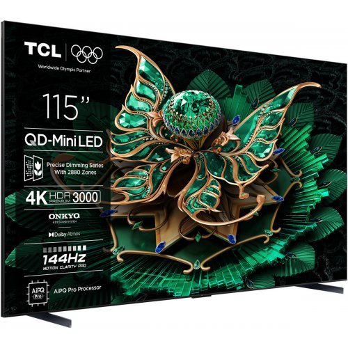 Телевизор TCL 115" 115C7K Black купить в Украине: Киев, Днепр, Харьков, Одесса  | Низкая цена, отзывы, характеристики от TELEMART фото