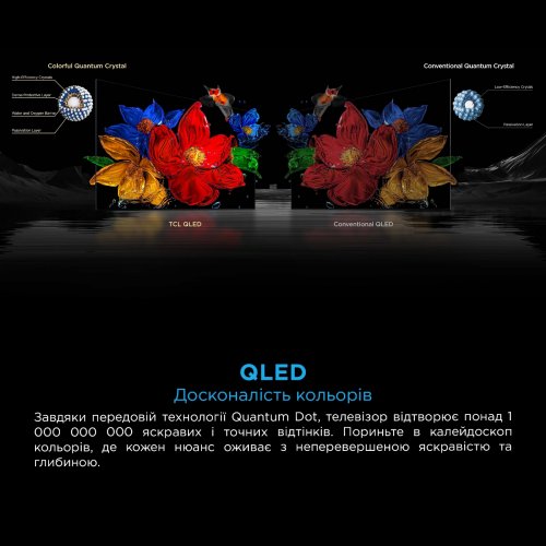 Телевизор TCL 98" 98X11K Black купить в Украине: Киев, Днепр, Харьков, Одесса  | Низкая цена, отзывы, характеристики от TELEMART фото