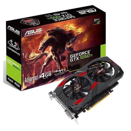 Відеокарта Asus GeForce GTX 1050 Ti Cerberus 4096MB (CERBERUS-GTX1050TI-A4G) (Відновлено продавцем, 859116) купити в Україні: Київ, Львів, Хмельницький, Тернопіль, Івано-Франківськ | Перевірка сумісності, низька ціна, відгуки, характеристики від TELEMART фото