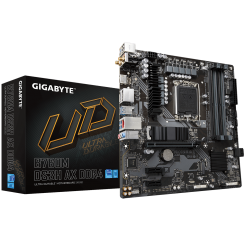 Материнская плата Gigabyte B760M DS3H AX DDR4 (s1700, Intel B760) (Восстановлено продавцом, 859135)