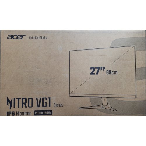 Уцінка монітор Acer 27″ Nitro VG271UM3 (UM.HV1EE.301) Black (Пошкоджено пакування, 859137) купити в Україні: Київ, Львів, Хмельницький, Тернопіль, Івано-Франківськ | Низька ціна, відгуки, характеристики від TELEMART фото