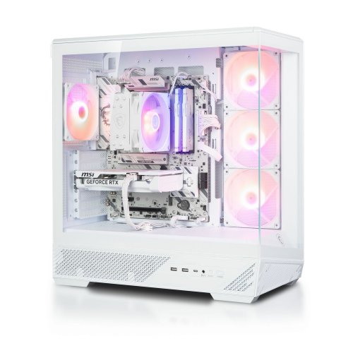 Компьютер Dragon Lucky Lumen Powered_by MSI (RTX5070 + R5 7500F) White купить в Украине: Киев, Днепр, Харьков, Одесса  | Низкая цена, отзывы, характеристики от TELEMART фото