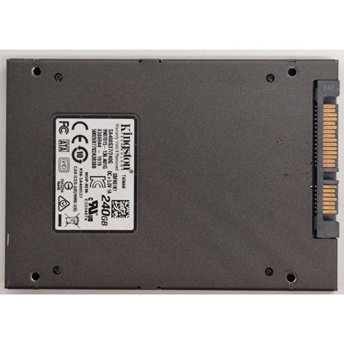 Ssd-диск Kingston SSDNow A400 TLC 240GB 2.5'' (SA400S37/240G) (Відновлено продавцем, 859162) купити в Україні: Київ, Львів, Хмельницький, Тернопіль, Івано-Франківськ | Перевірка сумісності, низька ціна, відгуки, характеристики від TELEMART фото