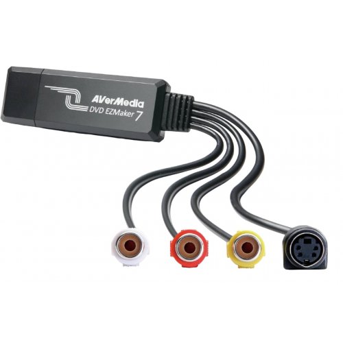 Пристрій відеозахоплення AVerMedia DVD EZMaker 7 C039 (61C039XX00BH) Black купити в Україні: Київ, Львів, Хмельницький, Тернопіль, Івано-Франківськ | Низька ціна, відгуки, характеристики від TELEMART фото