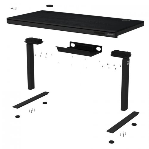 Ігровий стіл Lorgar Pro DP80 Wood (LRG-DP80W) Black купити в Україні: Київ, Львів, Хмельницький, Тернопіль, Івано-Франківськ | Низька ціна, відгуки, характеристики від TELEMART фото