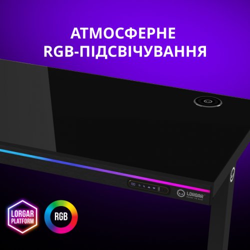 Ігровий стіл Lorgar Pro DP80 Wood (LRG-DP80W) Black купити в Україні: Київ, Львів, Хмельницький, Тернопіль, Івано-Франківськ | Низька ціна, відгуки, характеристики від TELEMART фото