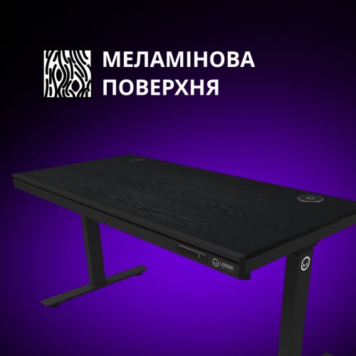 Ігровий стіл Lorgar Pro DP80 Glass (LRG-DP80G) Black купити в Україні: Київ, Львів, Хмельницький, Тернопіль, Івано-Франківськ | Низька ціна, відгуки, характеристики від TELEMART фото