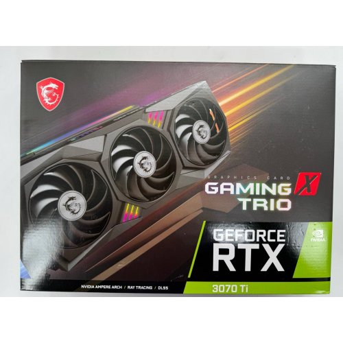 Відеокарта MSI GeForce RTX 3070 Ti GAMING X TRIO 8192MB (RTX 3070 TI GAMING X TRIO 8G) (Відновлено продавцем, 859209) купити в Україні: Київ, Львів, Хмельницький, Тернопіль, Івано-Франківськ | Перевірка сумісності, низька ціна, відгуки, характеристики від TELEMART фото