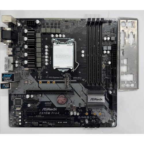 Материнська плата AsRock Z370M Pro4 (s1151, Intel Z370) (Відновлено продавцем, 859221) купити в Україні: Київ, Львів, Хмельницький, Тернопіль, Івано-Франківськ | Перевірка сумісності, низька ціна, відгуки, характеристики від TELEMART фото