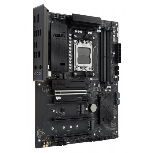 Материнська плата Asus B850 MAX GAMING WIFI-CSM (sAM5, AMD B850) купити в Україні: Київ, Львів, Хмельницький, Тернопіль, Івано-Франківськ | Перевірка сумісності, низька ціна, відгуки, характеристики від TELEMART фото