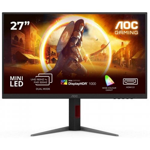 Монитор AOC 27" U27G4XM Black купить в Украине: Киев, Днепр, Харьков, Одесса  | Низкая цена, отзывы, характеристики от TELEMART фото