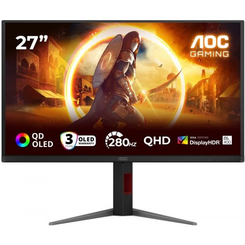 Монитор AOC 27" Q27G4ZD Black купить в Украине: Киев, Днепр, Харьков, Одесса  | Низкая цена, отзывы, характеристики от TELEMART фото