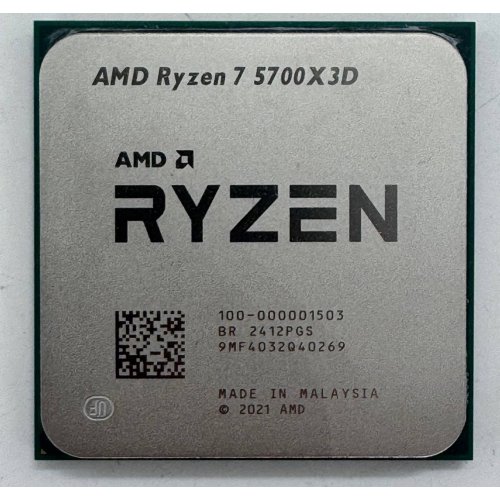 Процесор AMD Ryzen 7 5700X3D 3.0(4.1)GHz 96MB sAM4 Tray (100-000001503) (Відновлено продавцем, 859382) купити в Україні: Київ, Львів, Хмельницький, Тернопіль, Івано-Франківськ | Перевірка сумісності, низька ціна, відгуки, характеристики від TELEMART фото