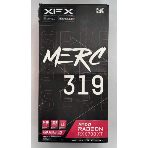 Відеокарта XFX Radeon RX 6700 XT Speedster MERC 319 12288MB (RX-67XTYTBDP) (Відновлено продавцем, 859386) купити в Україні: Київ, Львів, Хмельницький, Тернопіль, Івано-Франківськ | Перевірка сумісності, низька ціна, відгуки, характеристики від TELEMART фото