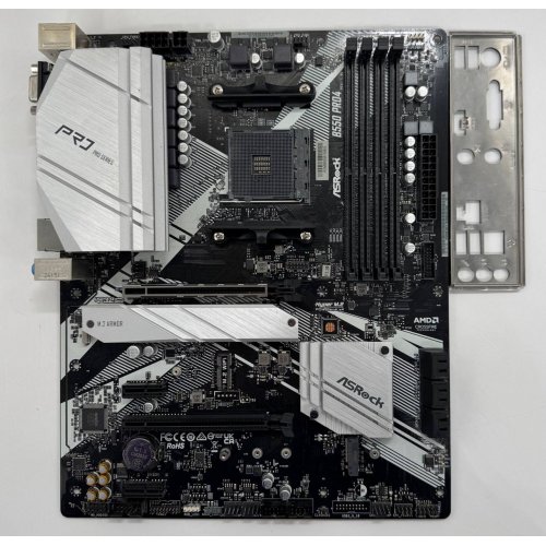 Материнська плата AsRock B550M Pro4 (sAM4, AMD B550) (Відновлено продавцем, 859446) купити в Україні: Київ, Львів, Хмельницький, Тернопіль, Івано-Франківськ | Перевірка сумісності, низька ціна, відгуки, характеристики від TELEMART фото