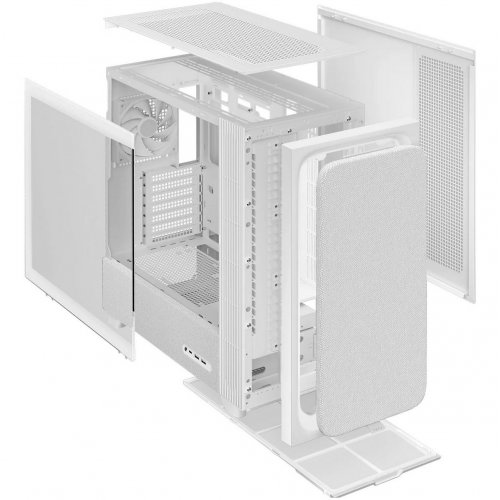 Корпус TRYX Flova F50 Tempered Glass без БП (C-F500F-FM1E-G0W) White купить в Украине: Киев, Днепр, Харьков, Одесса  | Проверка совместимости, низкая цена, отзывы, характеристики от TELEMART фото