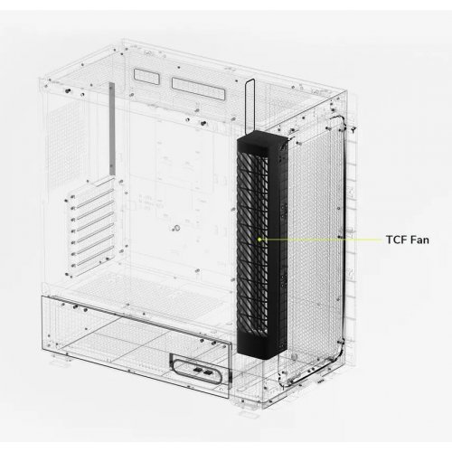 Корпус TRYX Flova F50 Tempered Glass без БП (C-F500F-FM1E-G0W) White купить в Украине: Киев, Днепр, Харьков, Одесса  | Проверка совместимости, низкая цена, отзывы, характеристики от TELEMART фото