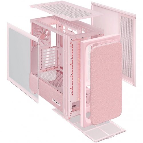 Корпус TRYX Flova F50 Tempered Glass без БП (C-F500F-FM1E-G0Q) Pink купить в Украине: Киев, Днепр, Харьков, Одесса  | Проверка совместимости, низкая цена, отзывы, характеристики от TELEMART фото