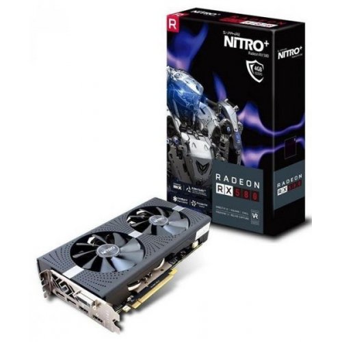 Видеокарта Sapphire Radeon RX 580 NITRO+ 4096MB (11265-31-20G) (Восстановлено продавцом, 859515) купить в Украине: Киев, Днепр, Харьков, Одесса  | Проверка совместимости, низкая цена, отзывы, характеристики от TELEMART фото