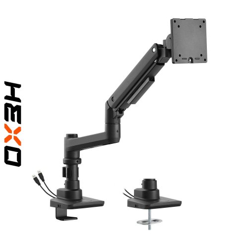 Уценка кронштейн для монитора HEXO Fabulous USB (HXF-690UCP) Black (Вскрытая упаковка, 859532) купить в Украине: Киев, Днепр, Харьков, Одесса  | Низкая цена, отзывы, характеристики от TELEMART фото