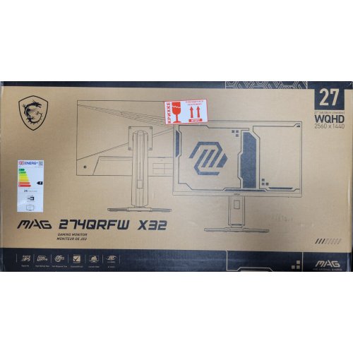 Уцінка монітор MSI 27" MAG 274QRFW X32 White (Пошкоджено пакування, 859539) купити в Україні: Київ, Львів, Хмельницький, Тернопіль, Івано-Франківськ | Низька ціна, відгуки, характеристики від TELEMART фото