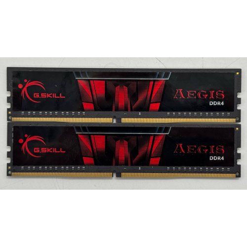 Озу G.Skill DDR4 16GB (2x8GB) 3200Mhz Aegis (F4-3200C16D-16GIS) (Восстановлено продавцом, 859670) купить в Украине: Киев, Днепр, Харьков, Одесса  | Проверка совместимости, низкая цена, отзывы, характеристики от TELEMART фото