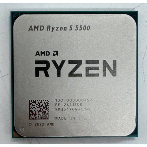 Процесор AMD Ryzen 5 5500 3.6(4.2)GHz 16MB sAM4 Tray (100-000000457) (Відновлено продавцем, 859671) купити в Україні: Київ, Львів, Хмельницький, Тернопіль, Івано-Франківськ | Перевірка сумісності, низька ціна, відгуки, характеристики від TELEMART фото