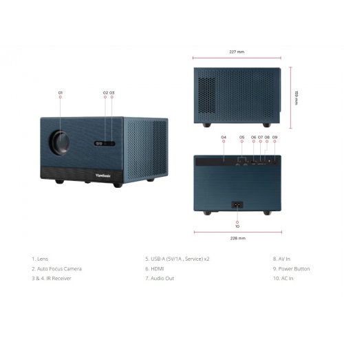 Проектор ViewSonic LX60HD (VS20103) купить в Украине: Киев, Днепр, Харьков, Одесса  | Низкая цена, отзывы, характеристики от TELEMART фото