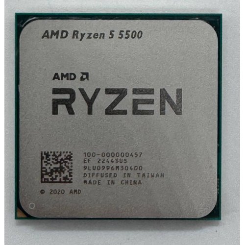 Процесор AMD Ryzen 5 5500 3.6(4.2)GHz 16MB sAM4 Tray (100-000000457) (Відновлено продавцем, 859702) купити в Україні: Київ, Львів, Хмельницький, Тернопіль, Івано-Франківськ | Перевірка сумісності, низька ціна, відгуки, характеристики від TELEMART фото