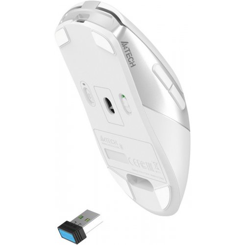 Миша A4Tech FB50C Plus White купити в Україні: Київ, Львів, Хмельницький, Тернопіль, Івано-Франківськ | Низька ціна, відгуки, характеристики від TELEMART фото