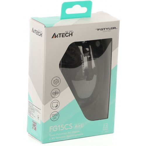 Мышка A4Tech Fstyler FG15CS Air2 Black купить в Украине: Киев, Днепр, Харьков, Одесса  | Низкая цена, отзывы, характеристики от TELEMART фото