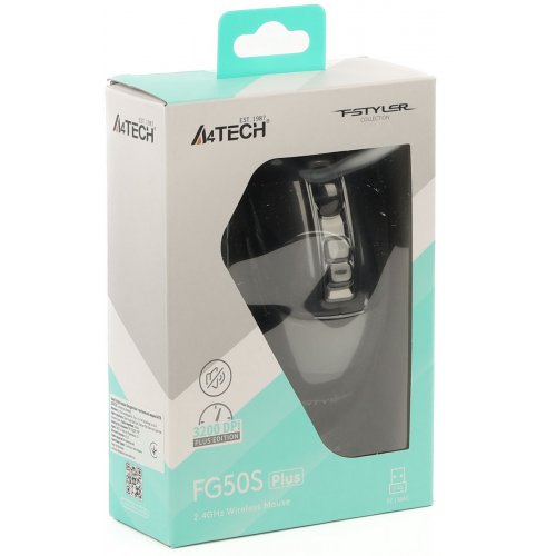 Мышка A4Tech FG50S Plus Black купить в Украине: Киев, Днепр, Харьков, Одесса  | Низкая цена, отзывы, характеристики от TELEMART фото