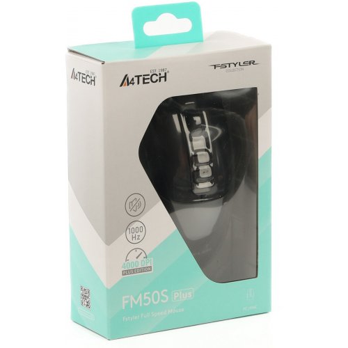 Мышка A4Tech FM50S Plus Black купить в Украине: Киев, Днепр, Харьков, Одесса  | Низкая цена, отзывы, характеристики от TELEMART фото