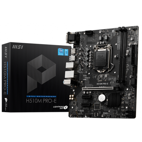 Материнская плата MSI H510M PRO-E (s1200, Intel H510) (Восстановлено продавцом, 859724) купить в Украине: Киев, Днепр, Харьков, Одесса  | Проверка совместимости, низкая цена, отзывы, характеристики от TELEMART фото