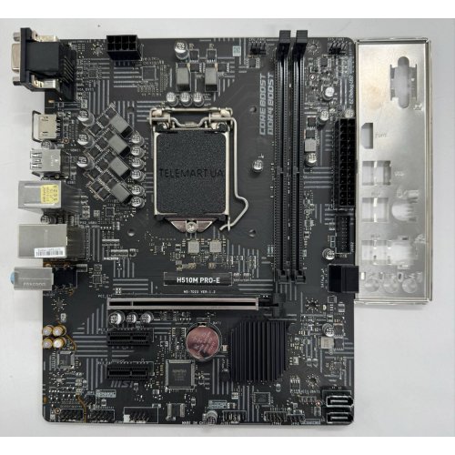 Материнская плата MSI H510M PRO-E (s1200, Intel H510) (Восстановлено продавцом, 859724) купить в Украине: Киев, Днепр, Харьков, Одесса  | Проверка совместимости, низкая цена, отзывы, характеристики от TELEMART фото