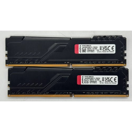 Озп Kingston DDR4 32GB (2x16GB) 3600Mhz FURY Beast Black (KF436C18BBK2/32) (Відновлено продавцем, 859755) купити в Україні: Київ, Львів, Хмельницький, Тернопіль, Івано-Франківськ | Перевірка сумісності, низька ціна, відгуки, характеристики від TELEMART фото