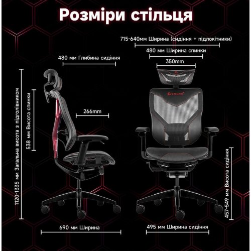 Уценка эргономичное кресло GT Chair Vida X PU Design Black (Вскрытая упаковка, 859959) купить в Украине: Киев, Днепр, Харьков, Одесса  | Низкая цена, отзывы, характеристики от TELEMART фото