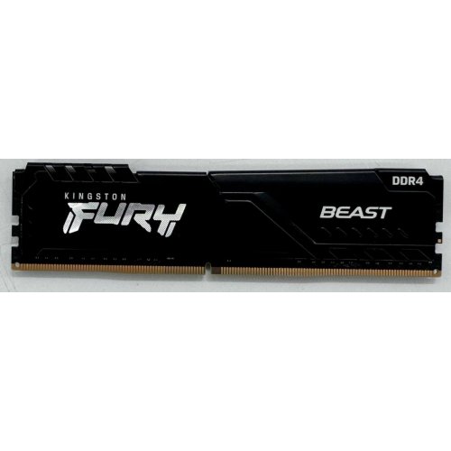 Озп Kingston DDR4 8GB 2666Mhz FURY Beast Black (KF426C16BB/8) (Відновлено продавцем, 859996) купити в Україні: Київ, Львів, Хмельницький, Тернопіль, Івано-Франківськ | Перевірка сумісності, низька ціна, відгуки, характеристики від TELEMART фото