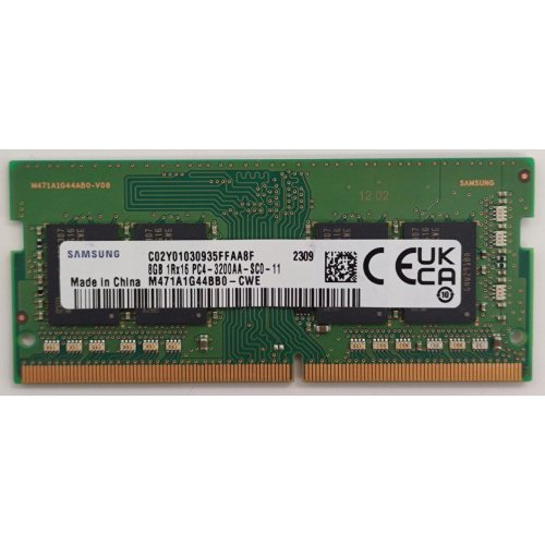 Озу Samsung SODIMM DDR4 8GB 3200Mhz (M471A1G44BB0-CWE) (Восстановлено продавцом, 860011) купить в Украине: Киев, Днепр, Харьков, Одесса  | Проверка совместимости, низкая цена, отзывы, характеристики от TELEMART фото