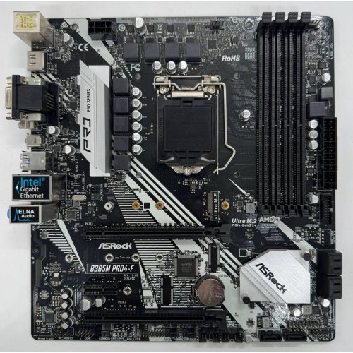 Материнская плата AsRock B365M Pro4-F (s1151-V2, Intel B365) (Восстановлено продавцом, 860014) купить в Украине: Киев, Днепр, Харьков, Одесса  | Проверка совместимости, низкая цена, отзывы, характеристики от TELEMART фото