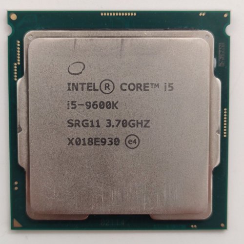 Процесор Intel Core i5-9600K 3.7(4.6)GHz 9MB s1151 Box (BX80684I59600K) (Відновлено продавцем, 860016) купити в Україні: Київ, Львів, Хмельницький, Тернопіль, Івано-Франківськ | Перевірка сумісності, низька ціна, відгуки, характеристики від TELEMART фото