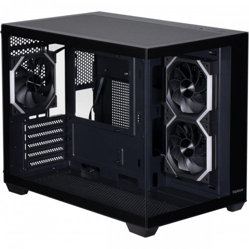 Корпус 1stPlayer BV6-BK-2FH7R-1FH7 без БП Black купить в Украине: Киев, Днепр, Харьков, Одесса  | Проверка совместимости, низкая цена, отзывы, характеристики от TELEMART фото