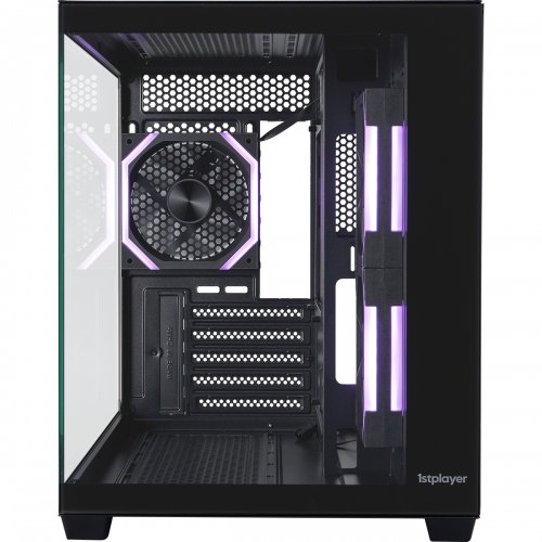 Корпус 1stPlayer BV6-BK-2FH7R-1FH7 без БП Black купить в Украине: Киев, Днепр, Харьков, Одесса  | Проверка совместимости, низкая цена, отзывы, характеристики от TELEMART фото