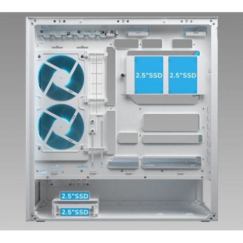Корпус Cougar CFV235 без БЖ Black купити в Україні: Київ, Львів, Хмельницький, Тернопіль, Івано-Франківськ | Перевірка сумісності, низька ціна, відгуки, характеристики від TELEMART фото
