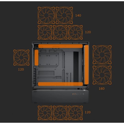 Корпус Cougar CFV235 Mesh без БП Black купить в Украине: Киев, Днепр, Харьков, Одесса  | Проверка совместимости, низкая цена, отзывы, характеристики от TELEMART фото