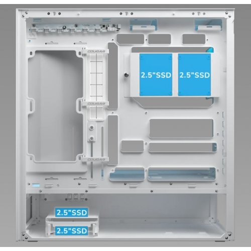 Корпус Cougar CFV235 Mesh без БП Black купить в Украине: Киев, Днепр, Харьков, Одесса  | Проверка совместимости, низкая цена, отзывы, характеристики от TELEMART фото